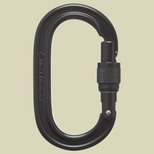 Black diamond oval - oval, keylock